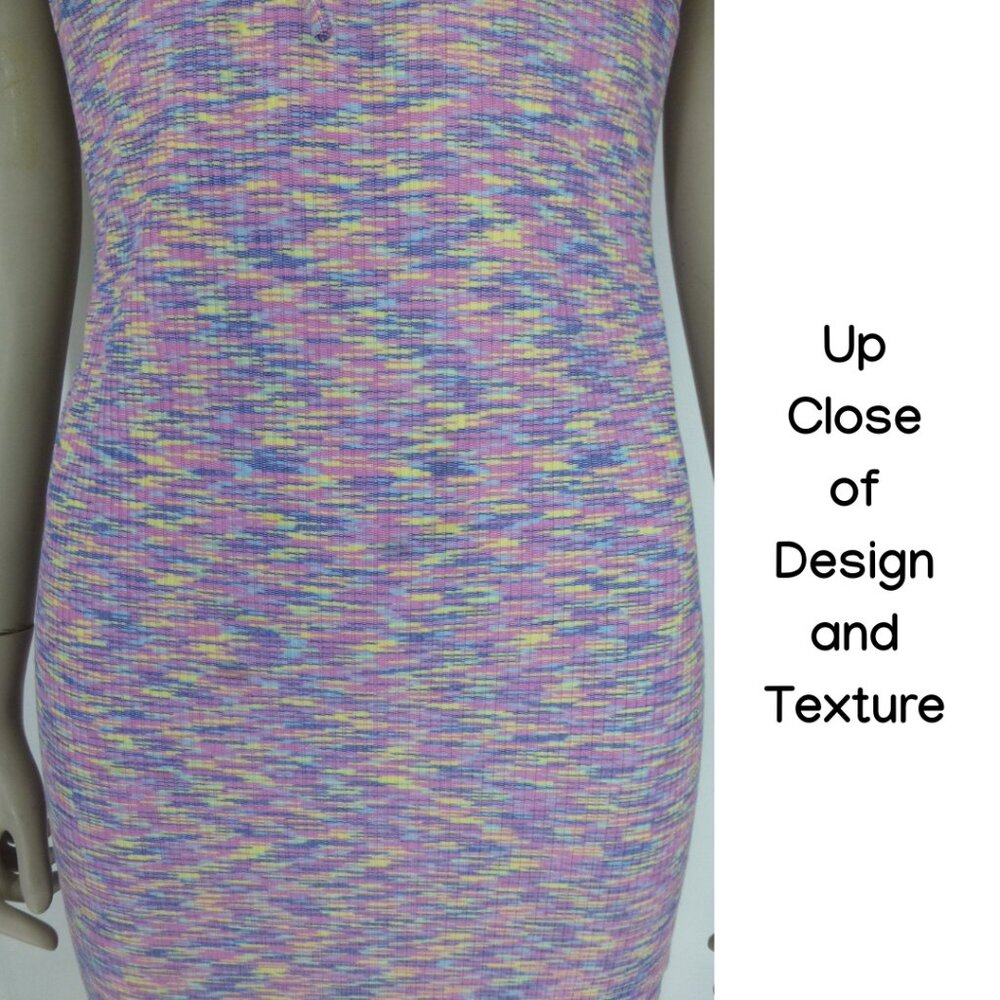 Guess X J Balvin Collab Limited Edition Space Dyed Ribbed Knit Mini Dress - Picture 11 of 15